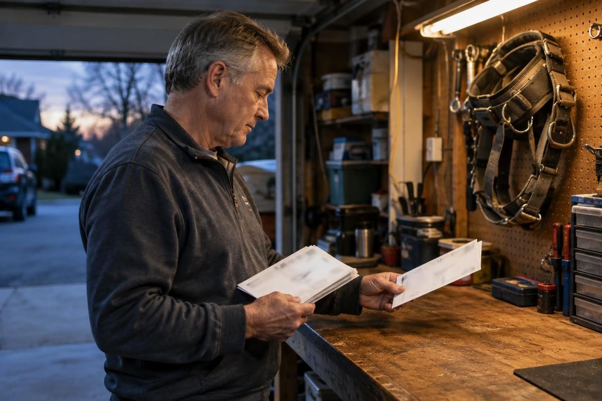 Retired utility worker weighing a pension packet with a pension lump sum vs annuity calculator