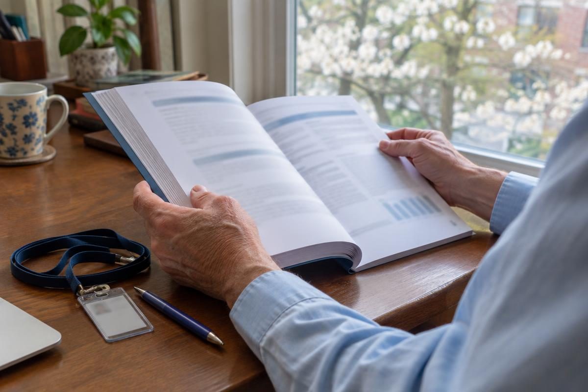 Retired federal employee reviewing payout options with a TSP withdrawal calculator in a home office